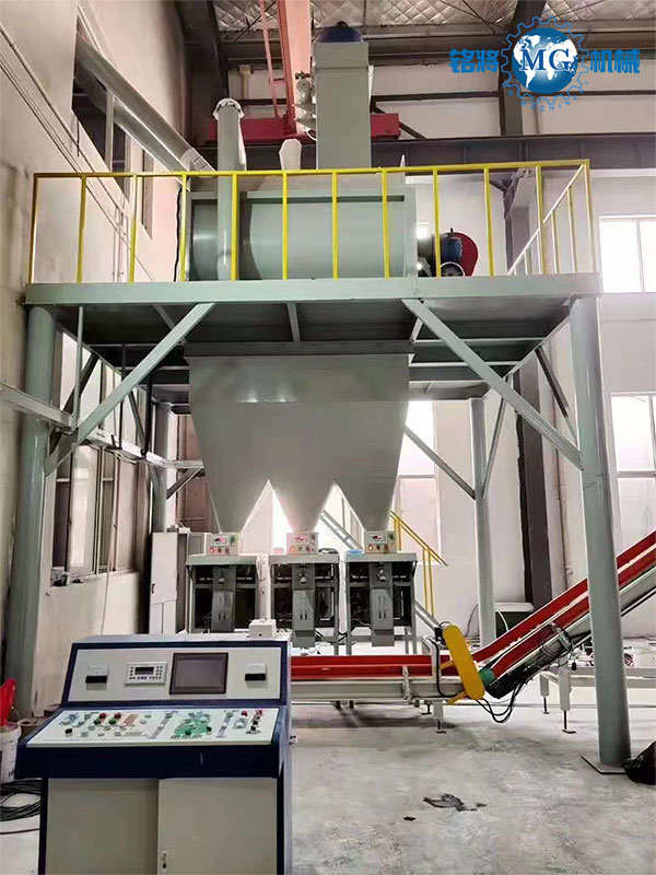 江蘇張家港輕質石膏砂漿自動化生（shēng）產線安裝收尾！馬上準備試機啦！