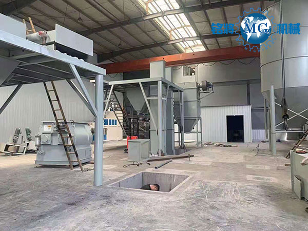 杭州蕭山砂漿幹（gàn）混站（zhàn）項目安裝現場