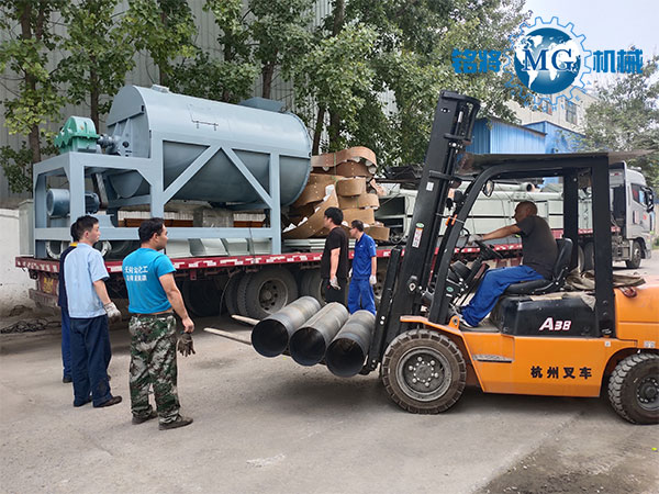 浙（zhè）江（jiāng）台州幹粉砂漿生產線發貨場景圖