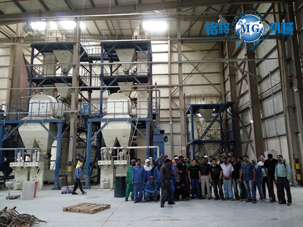 阿聯酋迪拜智（zhì）能型保（bǎo）溫砂漿（jiāng）生產線（xiàn）