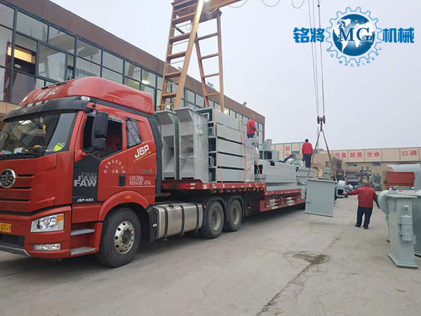 江蘇張家港客戶幹粉砂漿生產線設備發貨