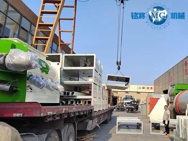 陝西鹹陽兩套特種砂漿生產線發貨圖