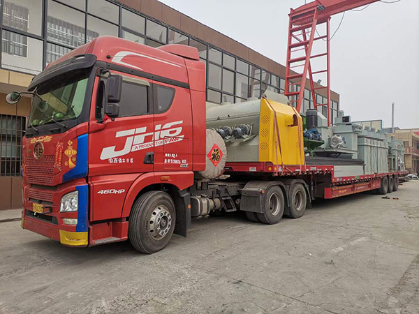 全自動幹粉砂漿生產（chǎn）線發貨（huò）現場