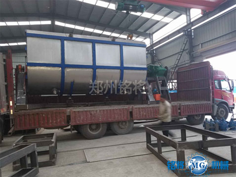 20噸臥式不鏽鋼真石漆攪拌機發貨(huò) 20噸臥式不鏽鋼真石漆攪拌機發貨