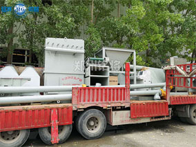 新鄭輕（qīng）質抹灰石膏砂漿生產線發貨