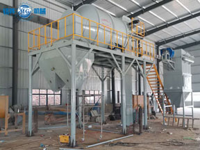 南昌保溫砂漿生產線（xiàn）安裝接近尾聲