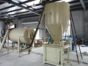 混合機的大小決定著（zhe）幹粉砂漿生產設備（bèi）的產量嗎