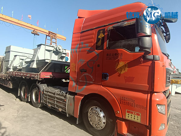 廣東佛山幹粉（fěn）砂漿生產線發（fā）貨（huò）現場