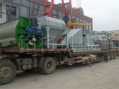 幹粉砂漿生產線（xiàn）發貨現場